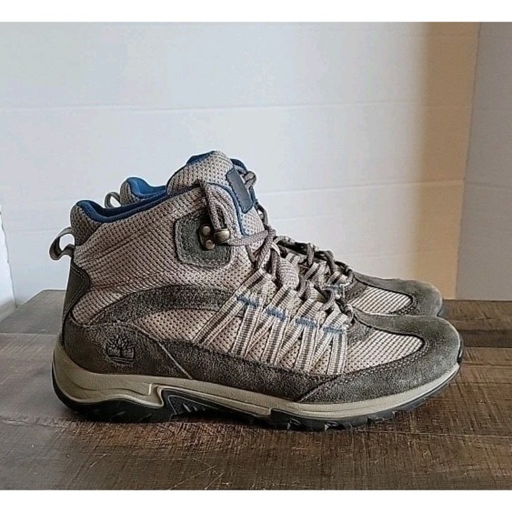 Timberland Women's Grey Blue Hiking Shoes Boots 10